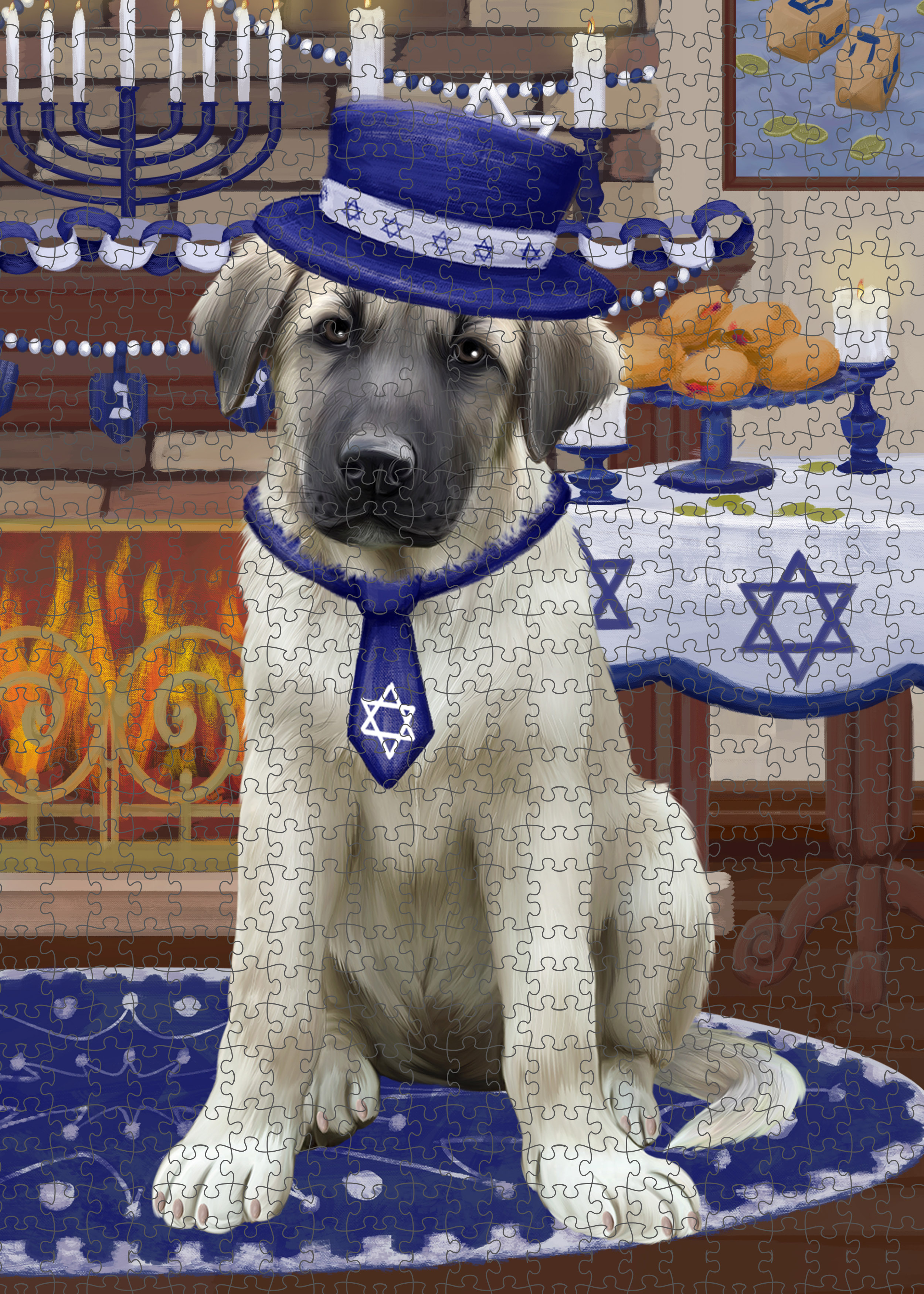 Happy Hanukkah Dog Cat Pet Photo Lovers Jigsaw Puzzle with Photo Tin eBay